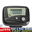 LCD Run Step Pedometer Walking Distance Calorie Counter Passometer Black Newly