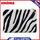 Soft Plush Animal Pattern Women Coin Purse Zipper Girl Wallet Pouch Card Holder