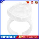 100pcs Heart Eyelash Extension Glue Ring Holder Eyelash Glue Cup (White)