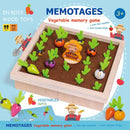 Montessori Toys for Toddlers Carrot Harvest Shaped & Size Matching Game_