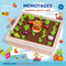 Montessori Toys for Toddlers Carrot Harvest Shaped & Size Matching Game_