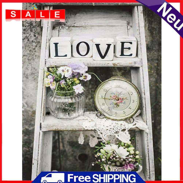 5D DIY Full Drill Diamond Painting LOVE Cross Stitch Embroidery Craft Rhinestone