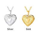 Men Women Chain Friend Lover Photo Picture Locket Necklace Pendant Heart Shaped
