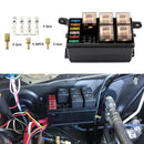 Universal 12V Car Marine 6-Way Relay+ 6-Slot ATO/ATC Blade Fuse Holder Box Newly