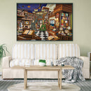 5D DIY Full Round Drill Diamond Painting Cozy study room