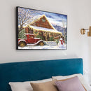 5D DIY House Scenery Full Round Rhinestone Diamond Painting Mosaic Decor Craf
