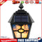 LED Solar Wall Light Retro Flame Torch Lamp Outdoor Waterproof Garden Lamp