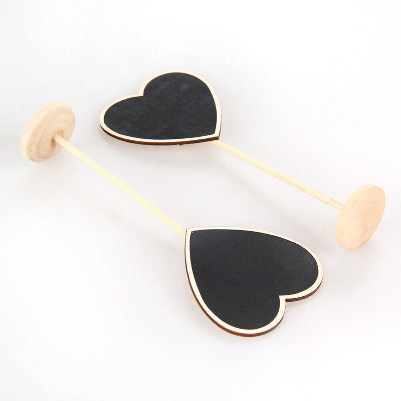 12pcs Mini Retangle Chalkboard Blackboard Stand Wedding Lolly Party A