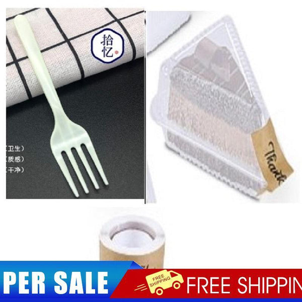 Perfect Triangle Cake Box Set (100 triangle cake boxes +100 transparent for