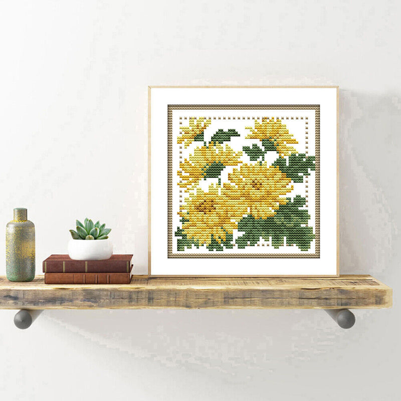 Partial Cross Stitch Kit November 14CT Counted DIY Needlework Decor (H433)