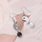 Drop Stud Earrings Asymmetry Dangle Earrings Gossip Yin Yang Tai Chi Earrings