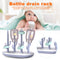 Milk Bottle Drain Rack Drying Stand Infant Milk Jar Washing Drying (Purple)