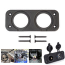 Tuankay Car Motorcycle Cigarette Lighter Dual Port Socket Panel Install Hal
