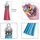 90PCS DIY Discs Set Blanks Key Ring Tassel Acrylic Keychain Pendant