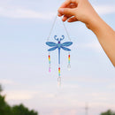DIY Diamond Painting Light Catcher Hanging Crystal Wind Chime (Dragonfly) Newly