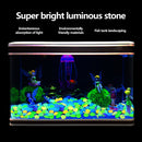 Glow in The Dark Rocks - 100pcs Glowing Pebble Powered by Sunlight for Fish Tank