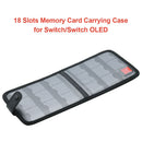 Memory Card Storage Pouch Wallet for Switch OLED 18 Slots Carrying Cases Hold