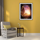 5D Diamond Painting Kit DIY Cross on Hill Full Round Drill Mosaic Pictures