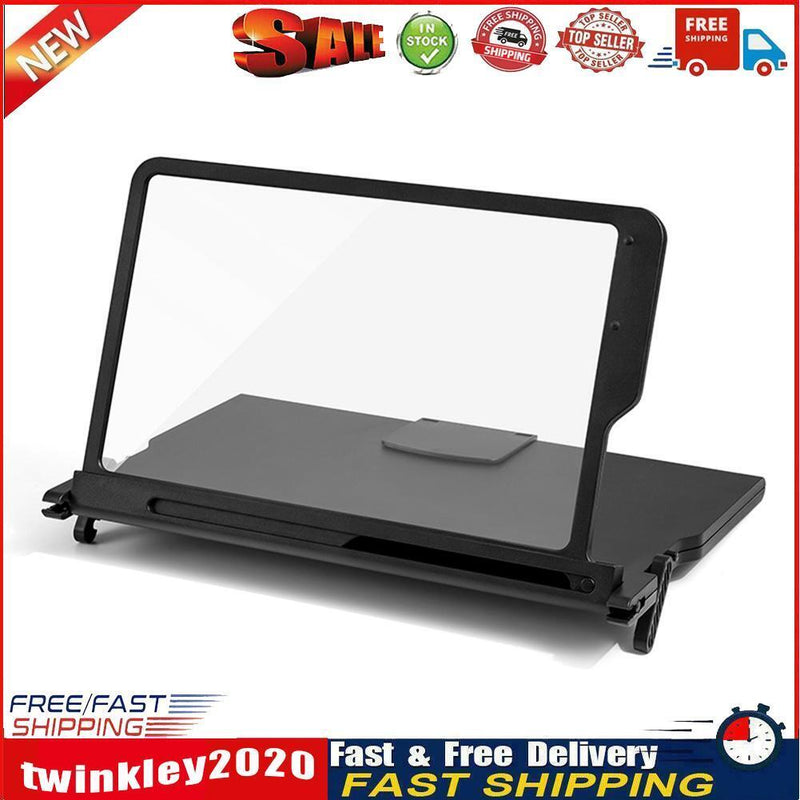 Cell Phone Screen Magnifier Foldable Video Amplifier Stand Bracket (Black) Newly
