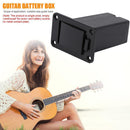 1pc Black Plastic Bass Pickup Active Guitar 9V Battery Box Guitar Accessory