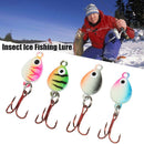 Shaped 35mm/3g Winter Bait AD-Sharp Insect Ice Fishing Lure Lead Hard Hook