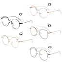 Round Frame Blue Light Blocking Metal Glasses Computer Goggles Gaming Glasses