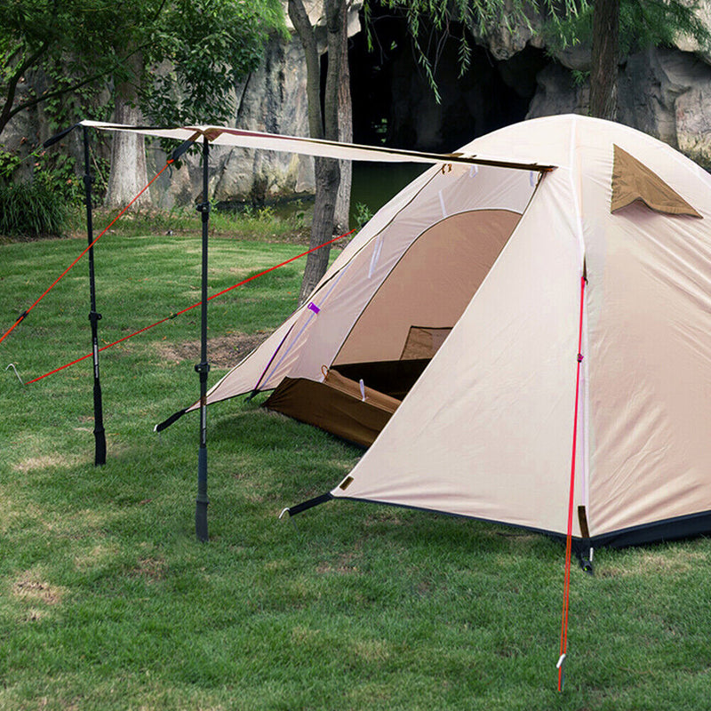 4pcs Outdoor Camping 13ft Reflective Tent Guyline 4mm Dia w/ Aluminum Adjus