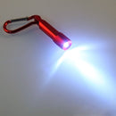 Mini LED Keychain Flashlight Aluminum Super Bright Torch Lamp Light w/ Buckle