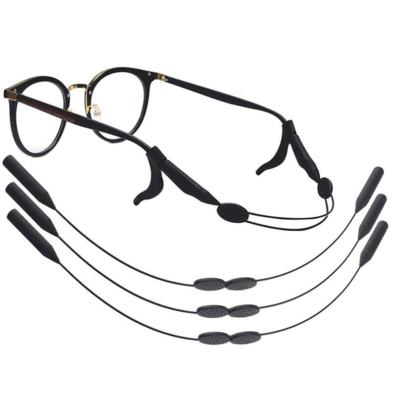 Adjustable Glasses Strap Non-Slip Eyeglass Strap Comes with Ear Hook 3 Piec