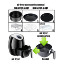 Air Fryer Accessories Set for Airfryer 3.2-5.8QT Basket Grill Home Baking Too