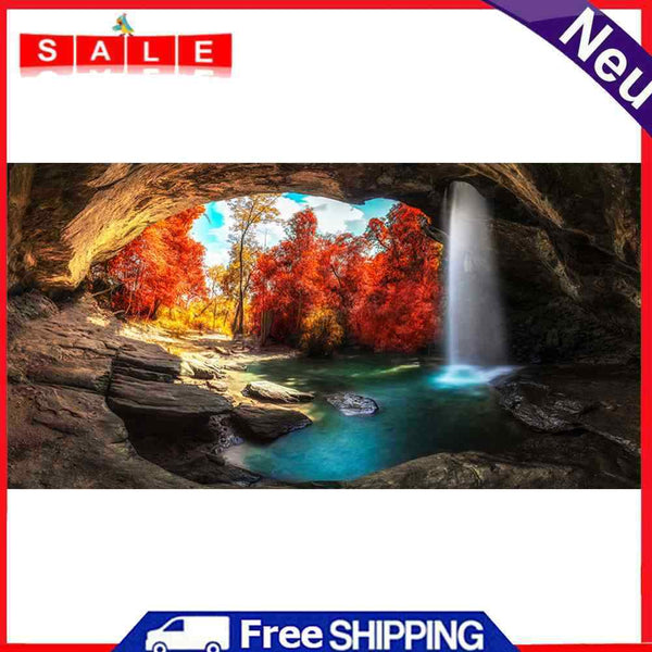 Part Drill Special Shape Rhinestone Painting Kit DIY 5D Mosaic Waterfall Drawing