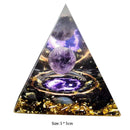 Orgone Pyramid Crystal Amethyst Peridot Healing Stone Energy EMF Protect Tools