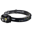 LED USB Headlight Fishing  Head Lamp Sensor Head Torch Super Bright Headlamp