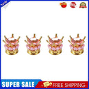 4x Car Rhinestone Wheel Tire Valve Caps Auto Tyre Rim Stem Air Cover (Pink)