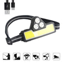 Flashlight Camping Fishing Head Torch COB Headlight LED Headlamp Fishing Light