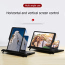Cell Phone Screen Magnifier Foldable Video Amplifier Stand Bracket (Black) Newly