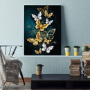 11CT Full Embroidery DIY Butterflies Stamped Cross Stitch Art Needlework Ki