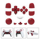 For DualSense Replacement Button Full Set for PS5 Controller Parts (Red)