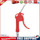 Red Plastic Handle Angled Nozzle Air Duster Blow Gun Pneumatic Tool (Short)