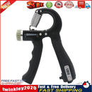 R-Shape Spring Hand Gripper Fitness Countable Hand Strength Grip (Black) Newly