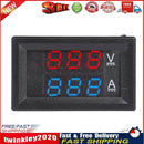 HW-810 Mini Digital Voltmeter Ammeter DC 100V 10A Panel Meter (Red+Blue) Newly