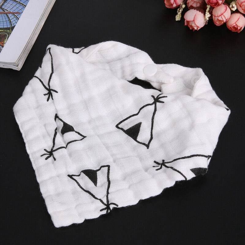 silveroneuk baby kids infant triangle head scarf bandana feeding bibs spoke
