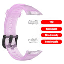Watch Strap for HUAWEI HONOR Band 6 TPU Wristband Replacement Belt (Purple)