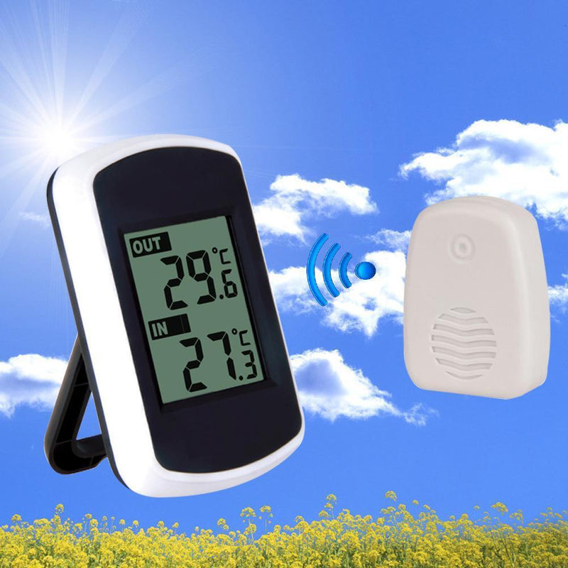 Ambient Weather Wireless Thermometer with Indoor and Outdoor Temperature