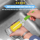30CM Lengthened Detachable Baby Clean Sponge Special Bottle Brush (Green)