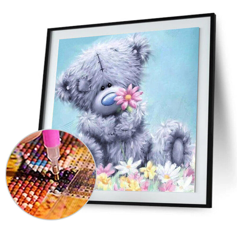 DIY 5D Diamond Embroidery Bear Painting Cross Stitch Craft Decor Kit Newly
