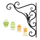 Home Garden Pot Decor Lantern Hanger Flower Holder Plant Bracket Planter Hooks