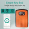 BOX02 Waterproof Smart Key Storage Box w/ Code Tuya APP Unlocking (Orange) Newly