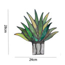 Artificial Agave Potted Plant Ornament Flowerpot Yard Art Garden Decor (1) Newly
