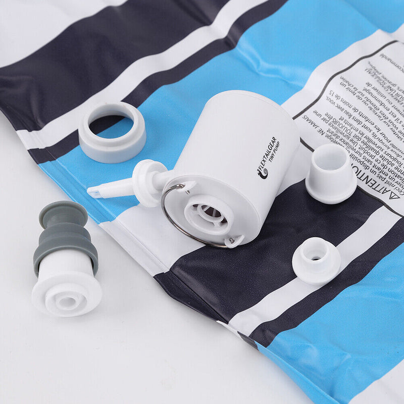 Mini Air Pump 1300mAh Rechargeable Air Pump Quick Inflate Deflate (White) Newly